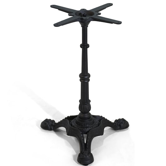 H27.95 Cast Iron Table Base with 3 tiger claw feet, Table Leg Black