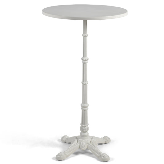 Pub Bar Table 23.62-Inch Round Top 43.3-Inch Height Modern Style Standing Circular Cocktail Table Suitable for Living Room,Restaurant Bistro Table(Metal table top)