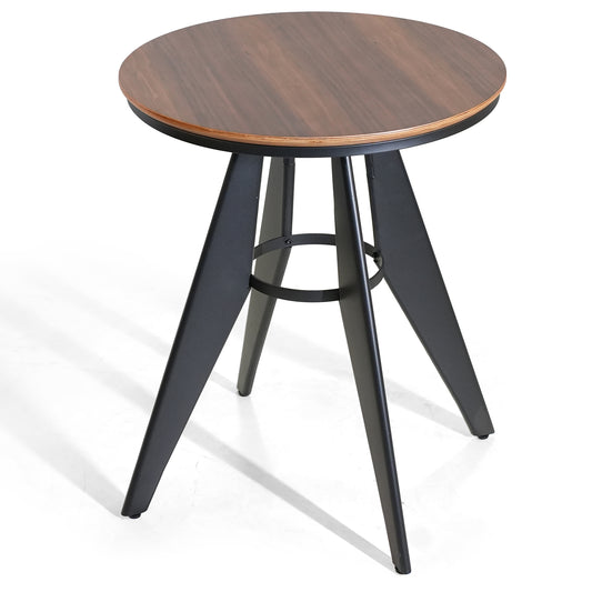 Premium Steel Bistro Table, Dining Table, Indoor Bar Table，Coffee Table, Heavy Duty Round Metal Side Table (23.6dia)