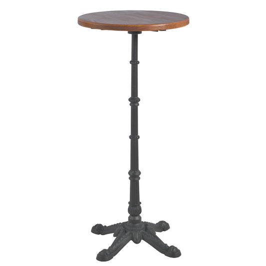 Pub Bar Table 19.69-Inch Round Top 43.3-Inch Height Modern Style Standing Circular Cocktail Table Suitable for Living Room,Restaurant Bistro Table(Wooden table top)