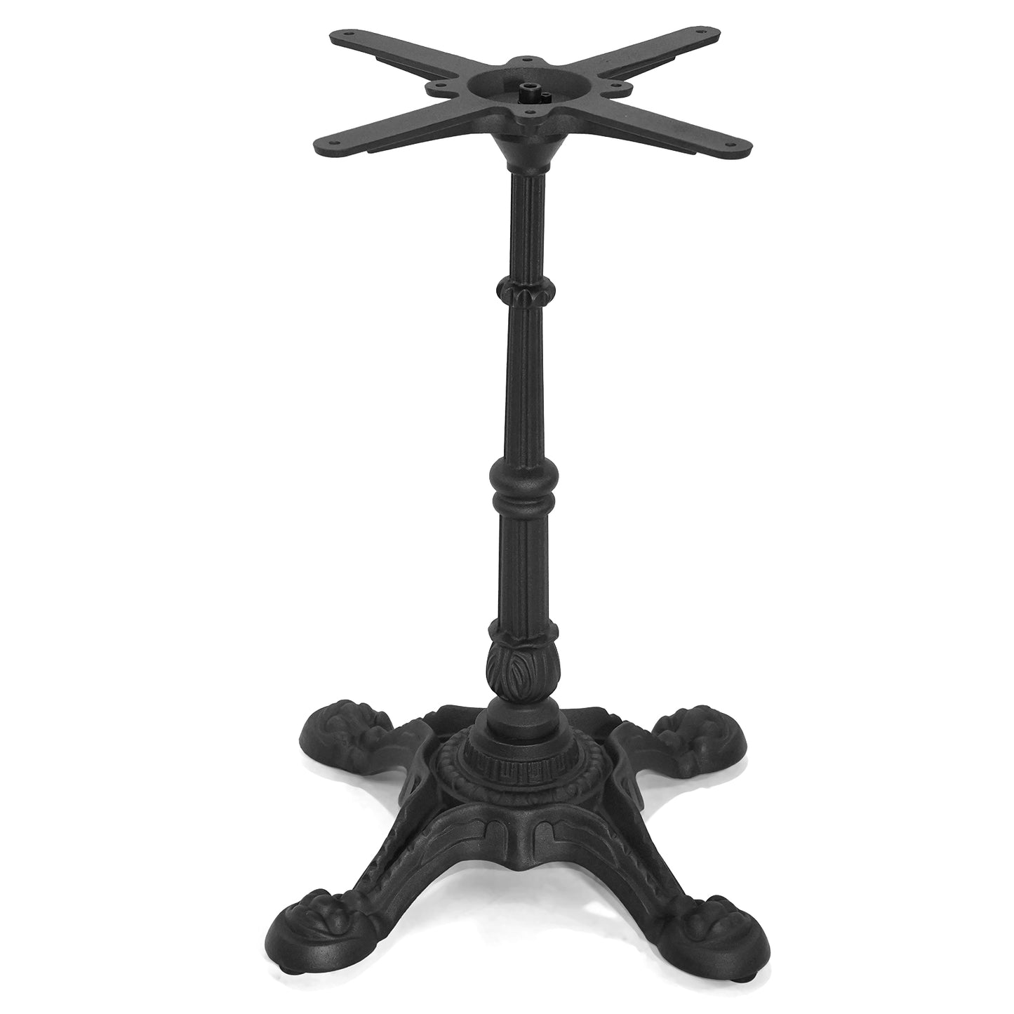 H27.95 Cast Iron Table Base with 4 tiger claw feet, Table Leg Black