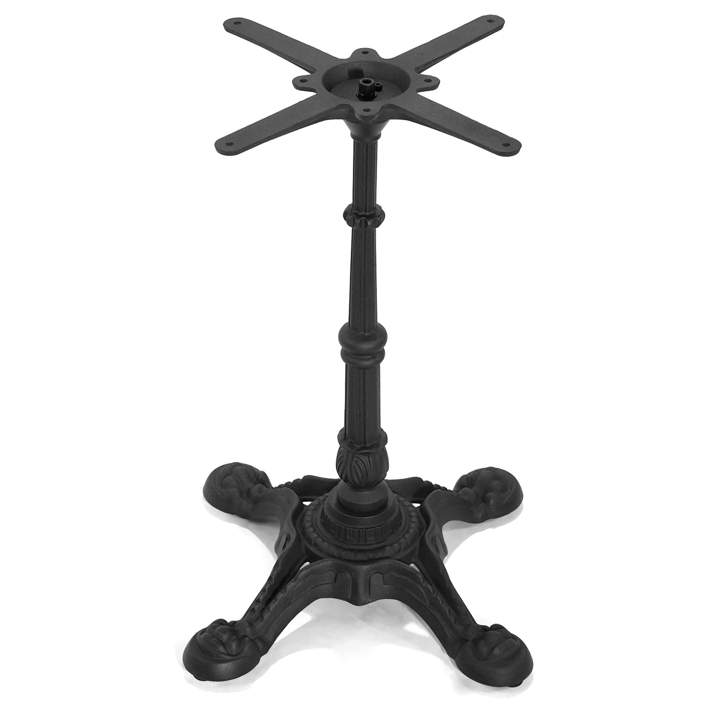 H27.95 Cast Iron Table Base with 4 tiger claw feet, Table Leg Black