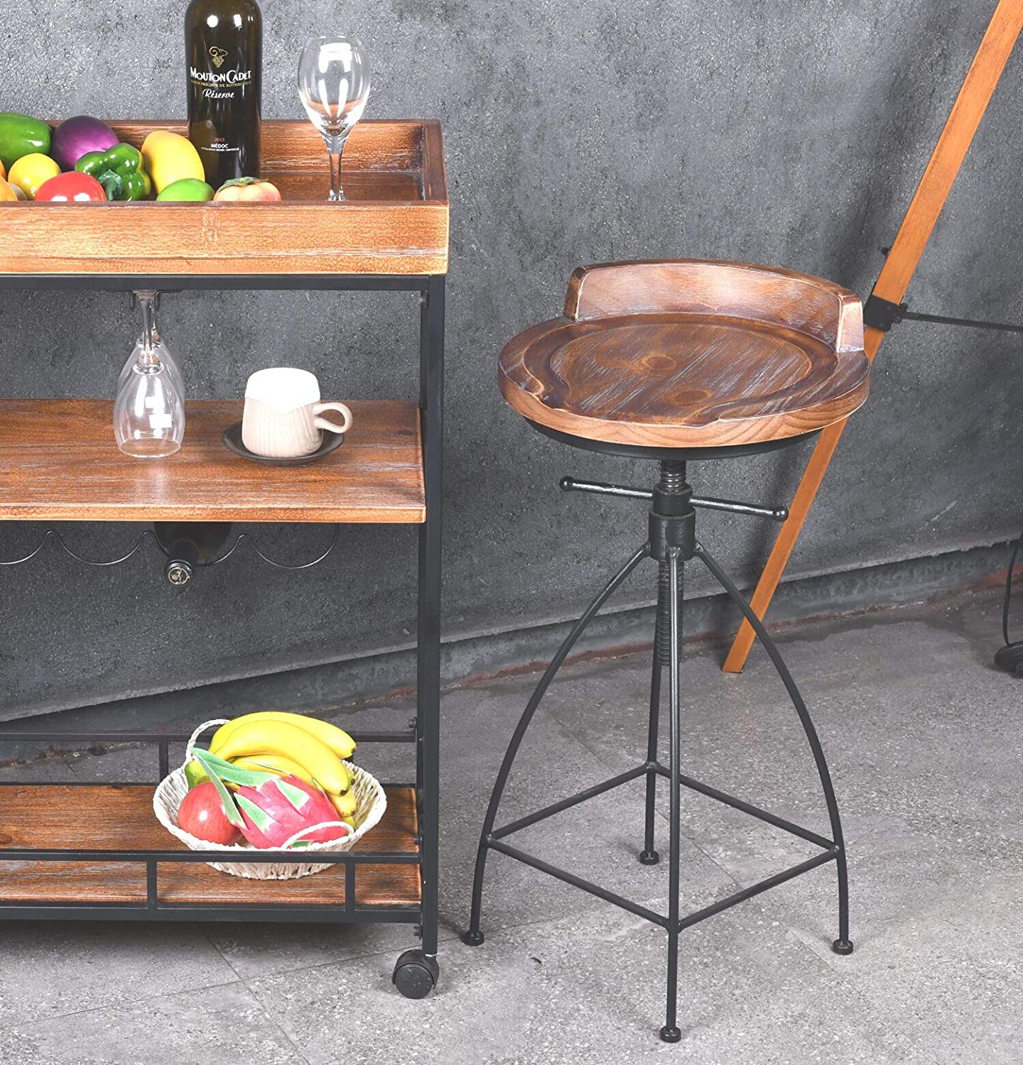 24 inch rustic online bar stools