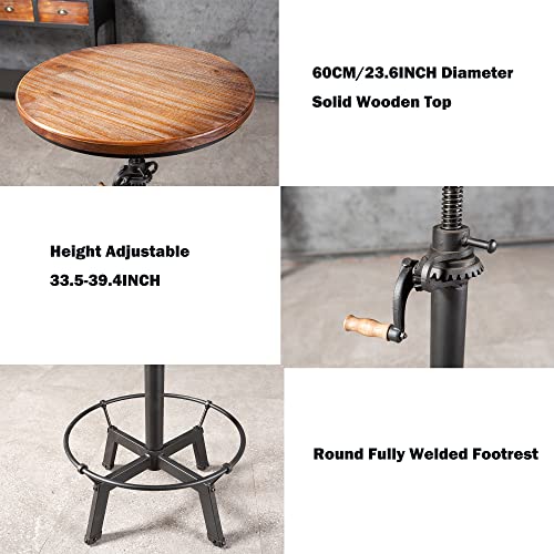 Crank discount bar stool